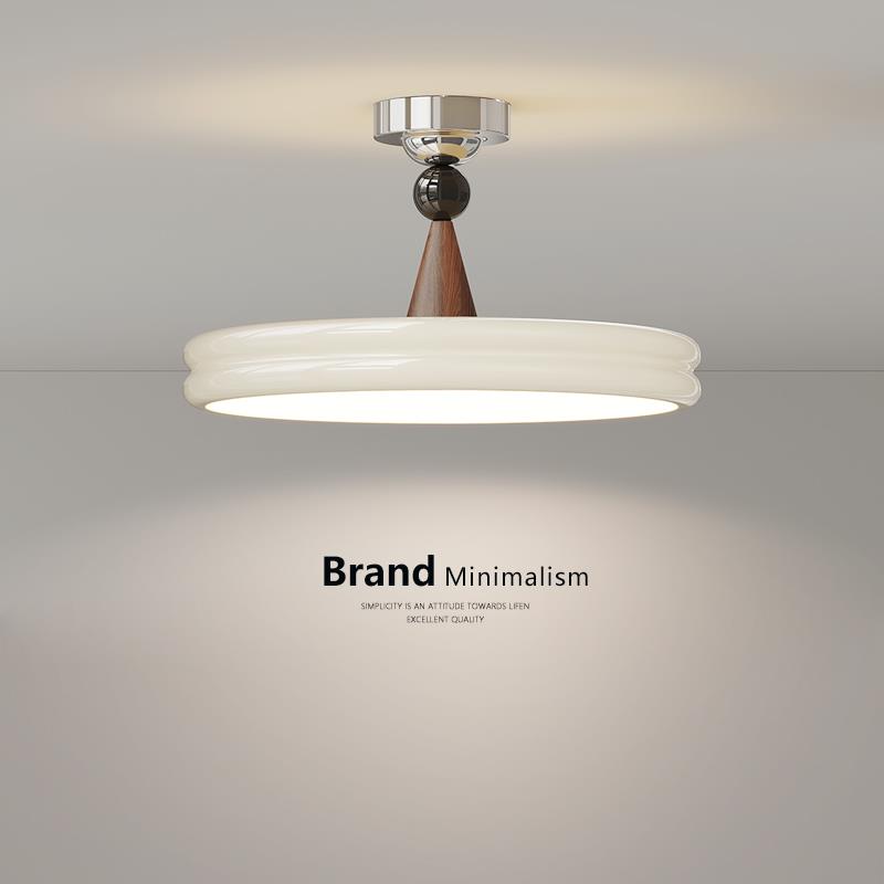 卧室吊灯法式奶油风护眼吸顶灯现代简约主卧灯2025新款中古房间灯