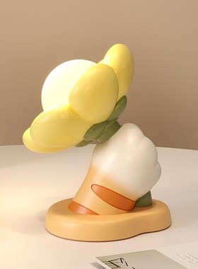 创意可爱猫爪花朵小夜灯床头灯卧室客厅氛围感送朋友W闺蜜生日礼