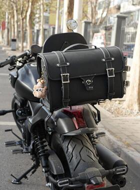 摩托车后尾袋闪光600金吉祥灰色石脚踏覆古架子包江歌Ns125后备箱