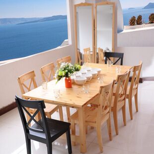 嘉莉金典超大全实木可伸拉缩餐桌椅欧美简约现代田园饭桌餐椅整套