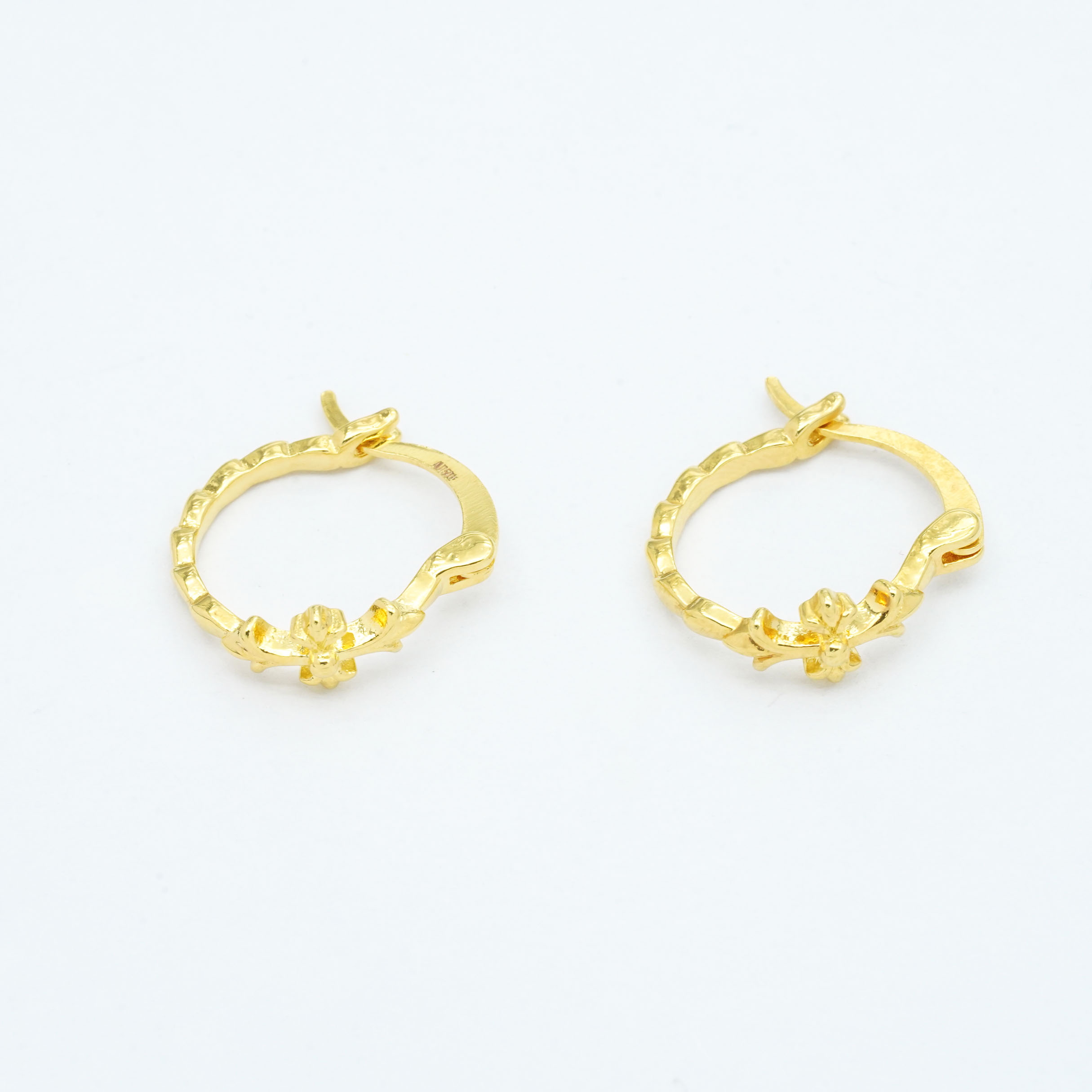 2025新款18k金耳圈耳饰轻奢女款