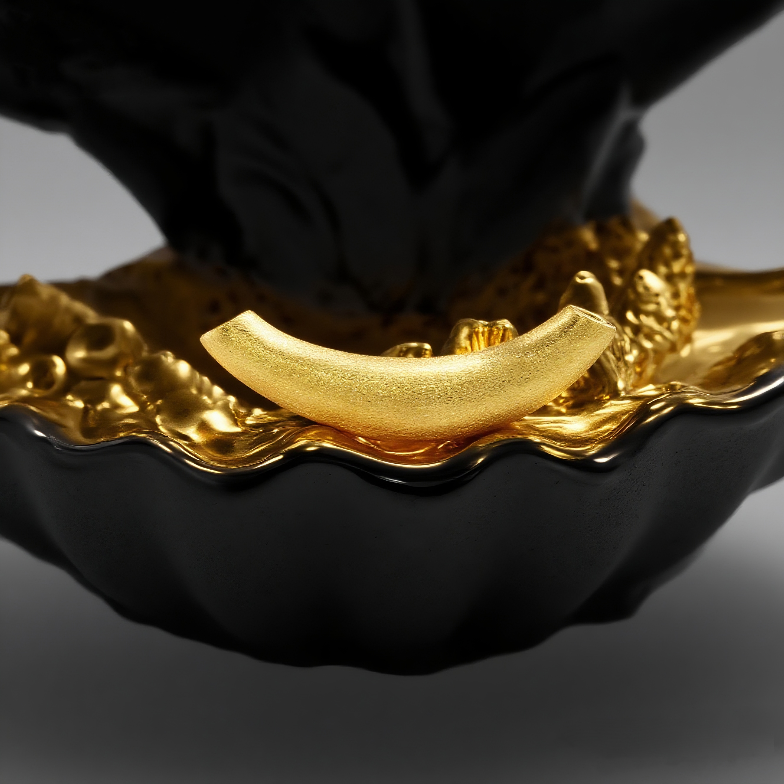 18k金拉丝小月牙配件（含绳）【QL07400】