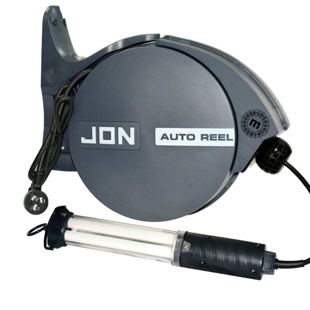 强生新款JON21D2 220V-18W节能灯电源线卷线器自动伸缩电鼓 灯鼓