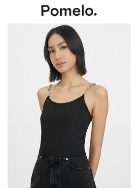 Pomelo 黑色链条吊带短背心