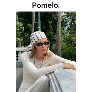 Pomelo 单肩蕾丝饰边上衣 - 奶油色