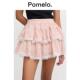 Pomelo 洛丽塔风粉色波点半身裙蕾丝拼接高腰显瘦蓬蓬裙蛋糕短裙