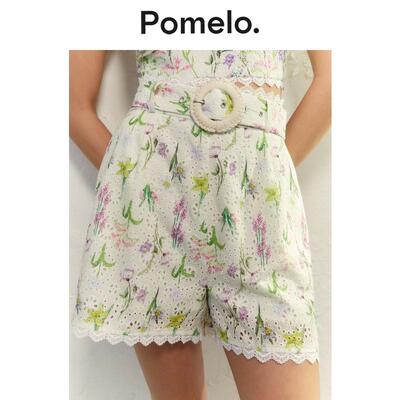 Pomelo 奶油色 Anemone 系列短裤