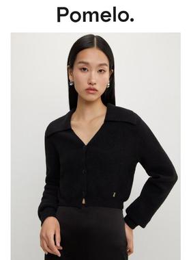Pomelo 黑色Logo针织开衫