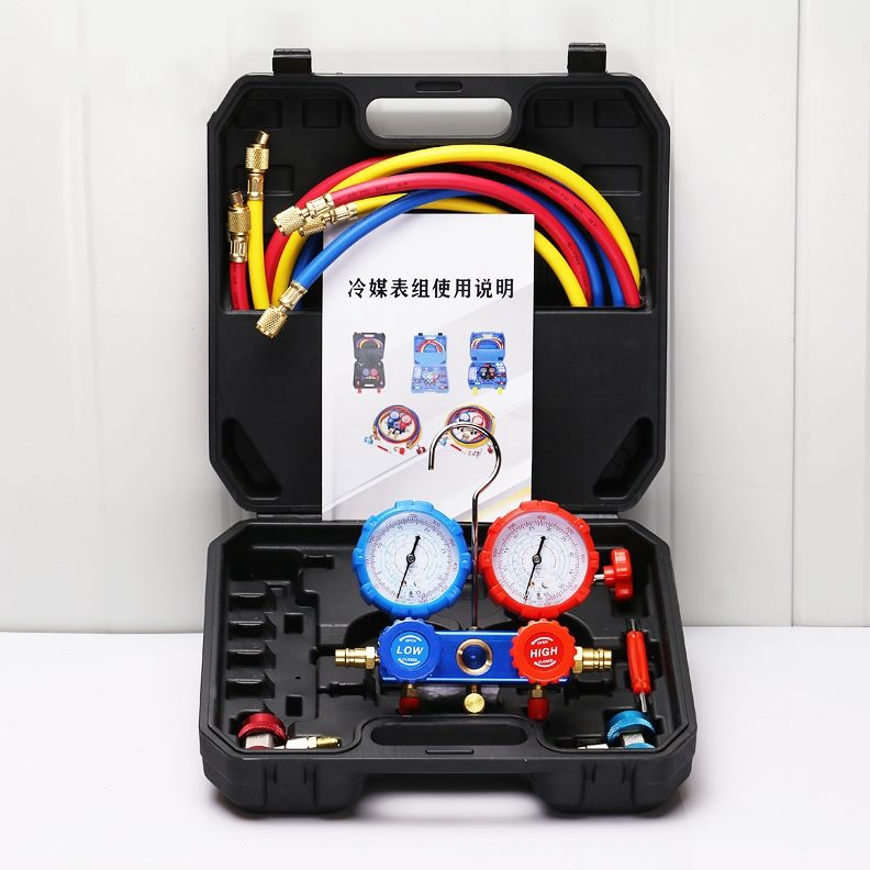 013r22ra表双冷媒汽车空调双a4压力 加氟工具套装0雪种41a41 R表