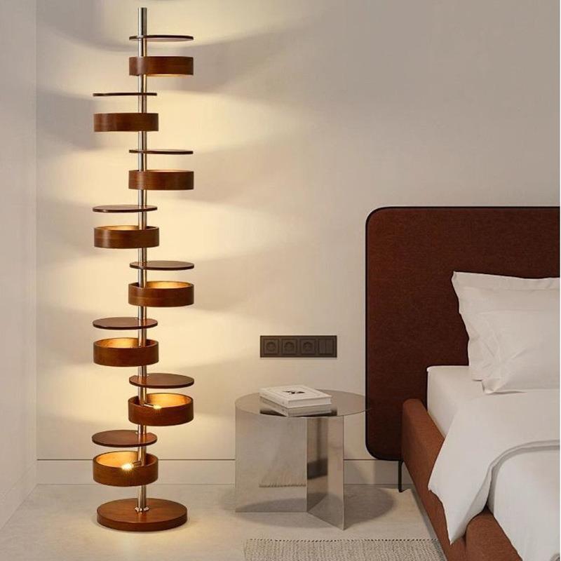 MC设计师意式极简流水落地灯客厅卧室书房光影艺术摆件装饰氛围灯