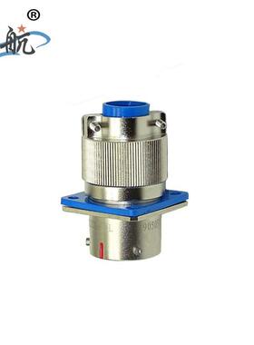 防水航空插头Y50X1412ZK10-2L 圆形电缆电连接器 公母头卡口连接