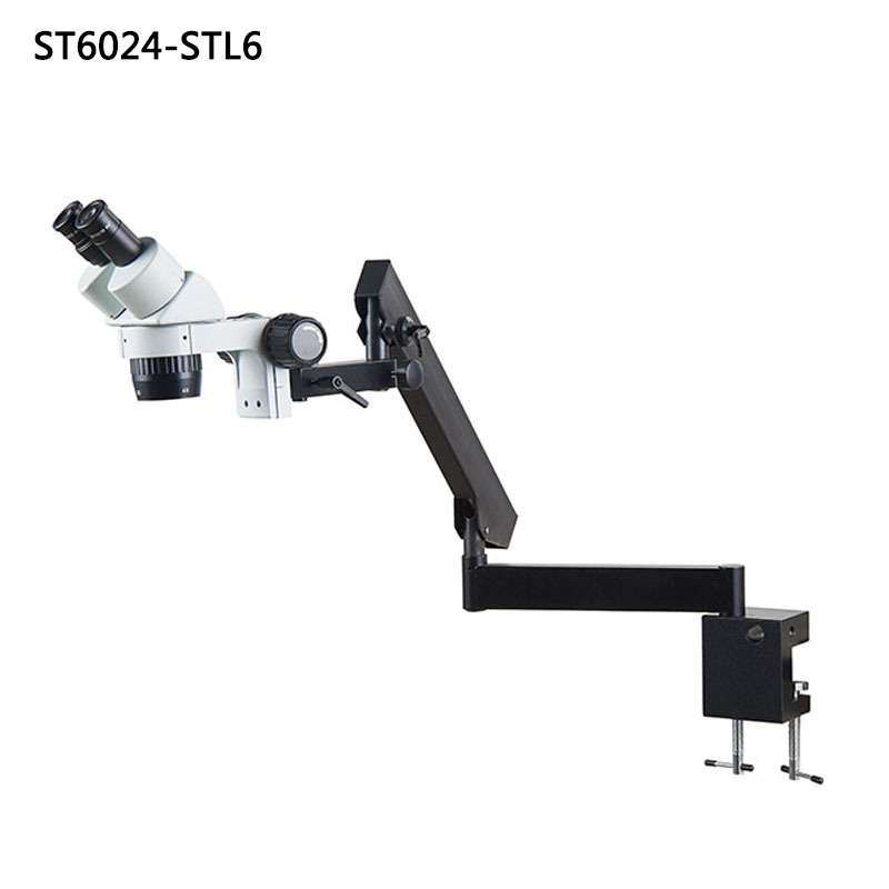 ST6024-STL6关节臂万向显微镜10倍20倍30倍40倍体视定倍两档变倍