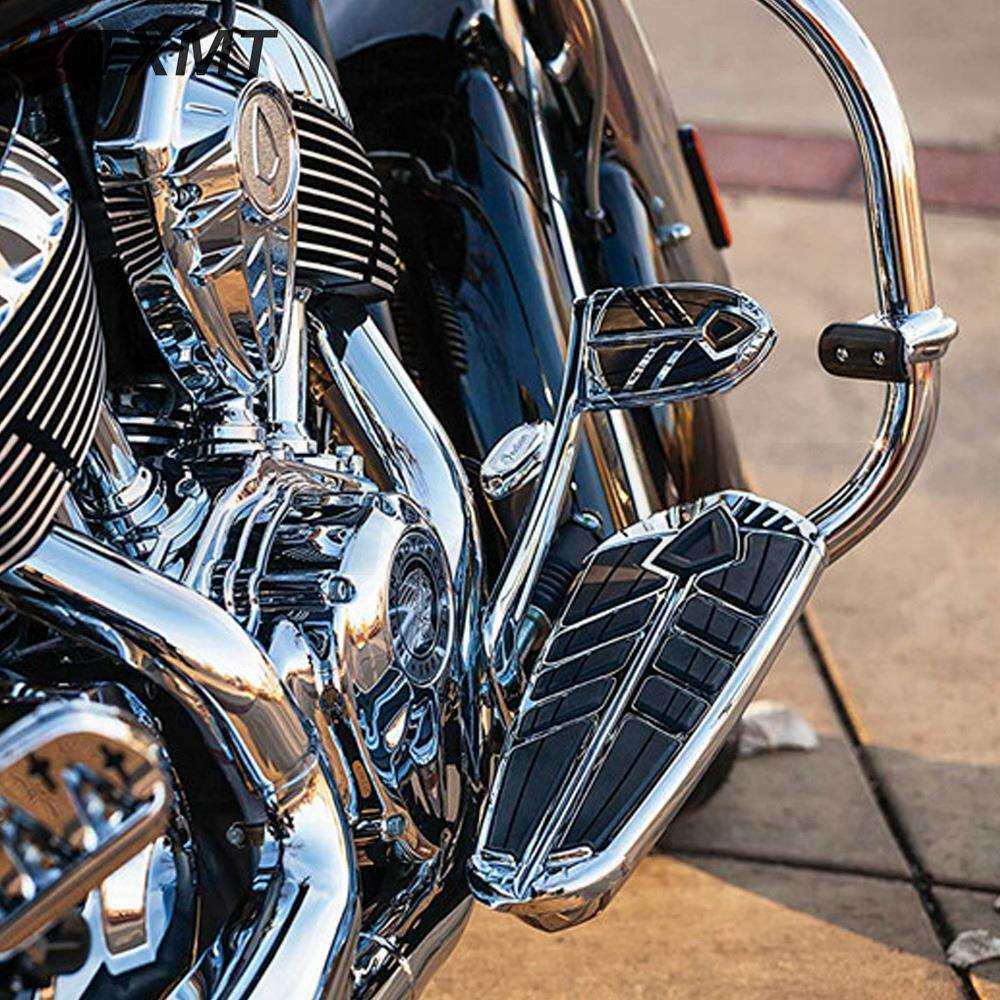 印第安侦察兵公路大师黑马bobber 加装保险杠小脚踏 改装巡航脚踏