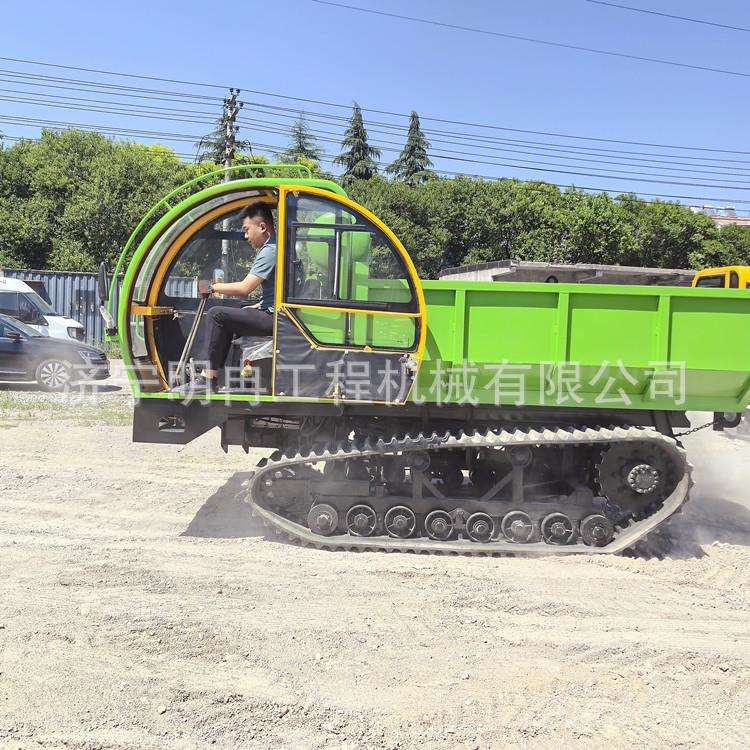 井下矿用履带式运输车液压双顶自卸搬运车 8吨10吨承重爬山虎机械
