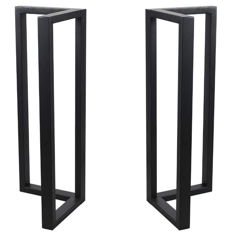 跨境temu现代简约烤漆铁艺桌腿桌脚 铁架办公会议桌支架跨境