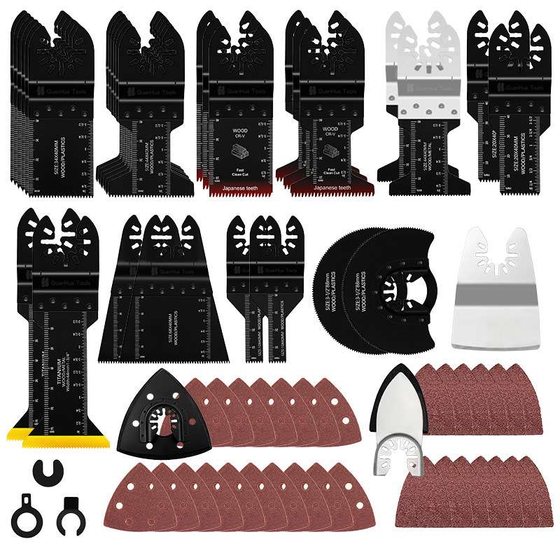 116pcs混合万用宝锯片套装摆动锯片电动工具配件切割铁钉铝板铁皮