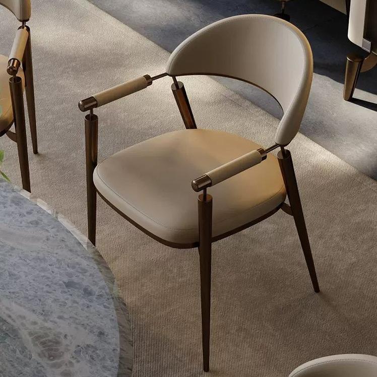 意式轻奢高端设计师餐椅现代简约大户型家用客厅设计师创意感餐椅