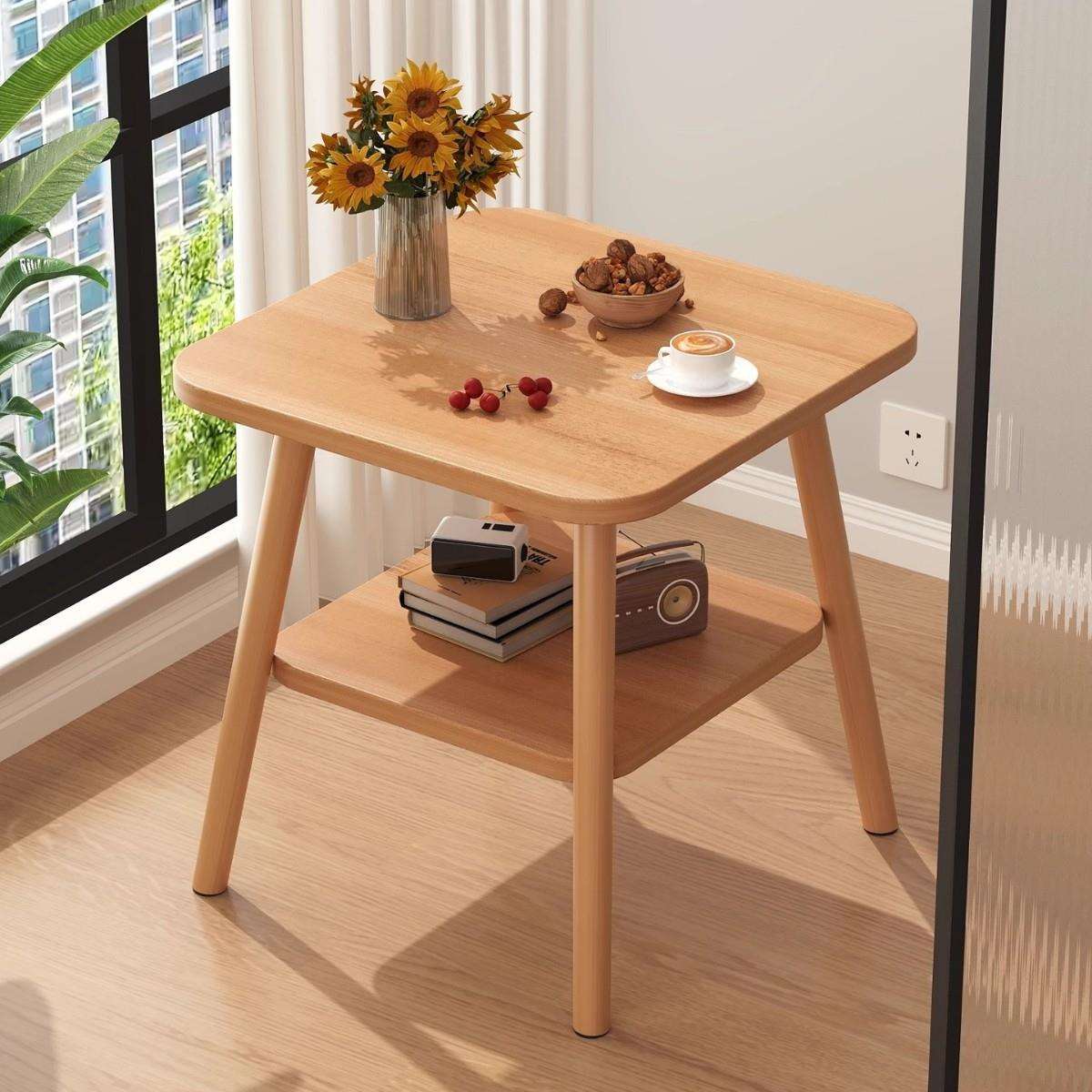 小桌子茶几沙发边几客厅户型床头桌简易飘窗阳台房间家用茶桌圆桌