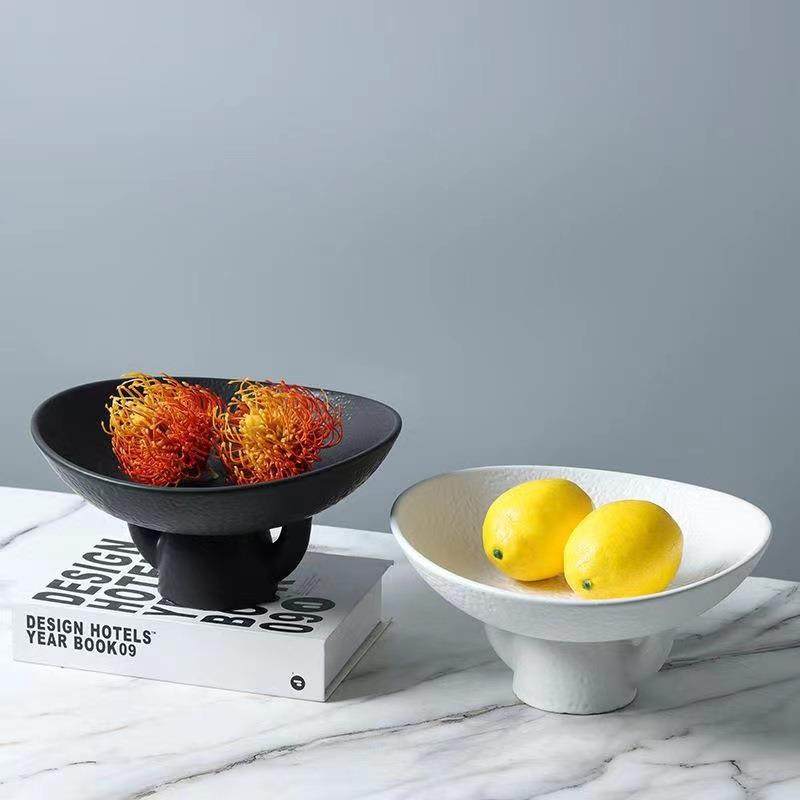 现代简约陶瓷高脚水果盘摆件样板间客厅茶几餐桌酒店果篓家居饰品,鲜花速递/花卉仿真/绿植园艺,割草机/草坪机,淘宝优惠券,粉丝福利购,淘宝优惠卷