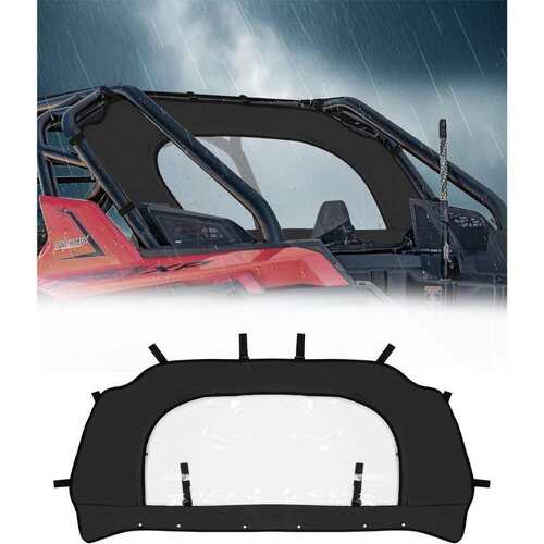 UTV后软挡风玻璃兼容Polaris RZR PRO XP/RZR Turbo R 防尘后窗