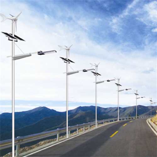 LED市电路灯杆6米7米8米单双臂道路灯杆新农村风光互补一体化路灯