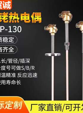 S型铂铑热电偶WRPK2-120/130 温度传感器 pt100热电阻