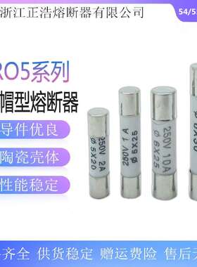 正浩 R054 RO54熔断器5*20mm陶瓷保险丝管25A20A16A15A13A10A8A4A