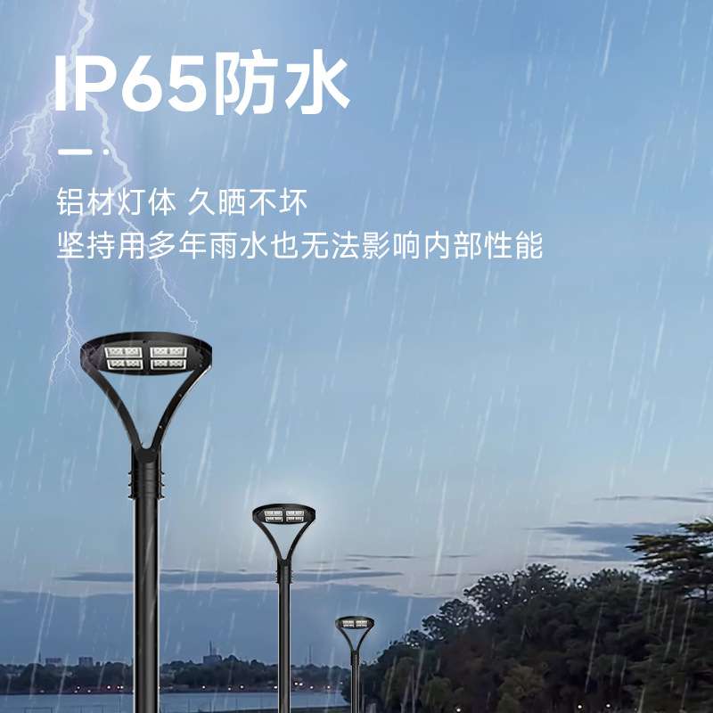 户外防水庭院灯30W150W小区路灯led花园景观灯室外社区简约家用