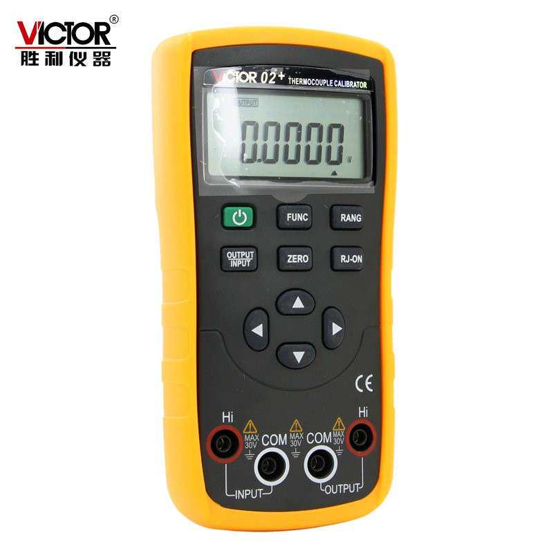 胜利仪器热电偶校验仪VICTOR 02+输出电压/温度校验仪校准器