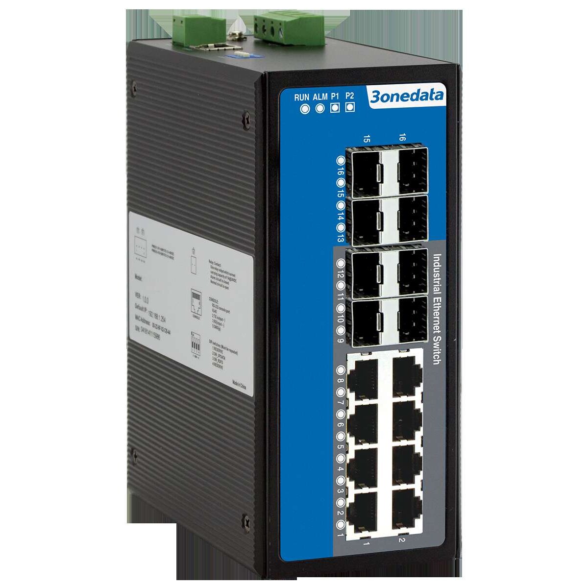 3onedata IES7116G-8GS-P三旺16口全千兆二层网管型SWITCH 交换机