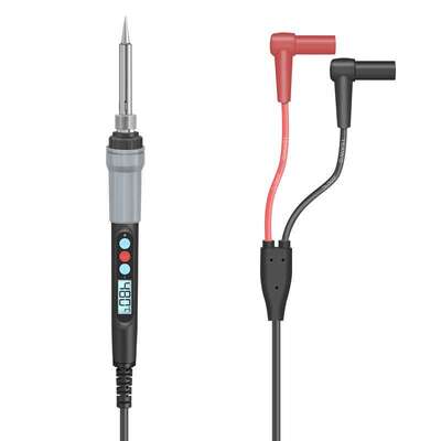 DC12V 24V数显电池烙铁车载香蕉插航模xt60香蕉头户外低压电烙铁