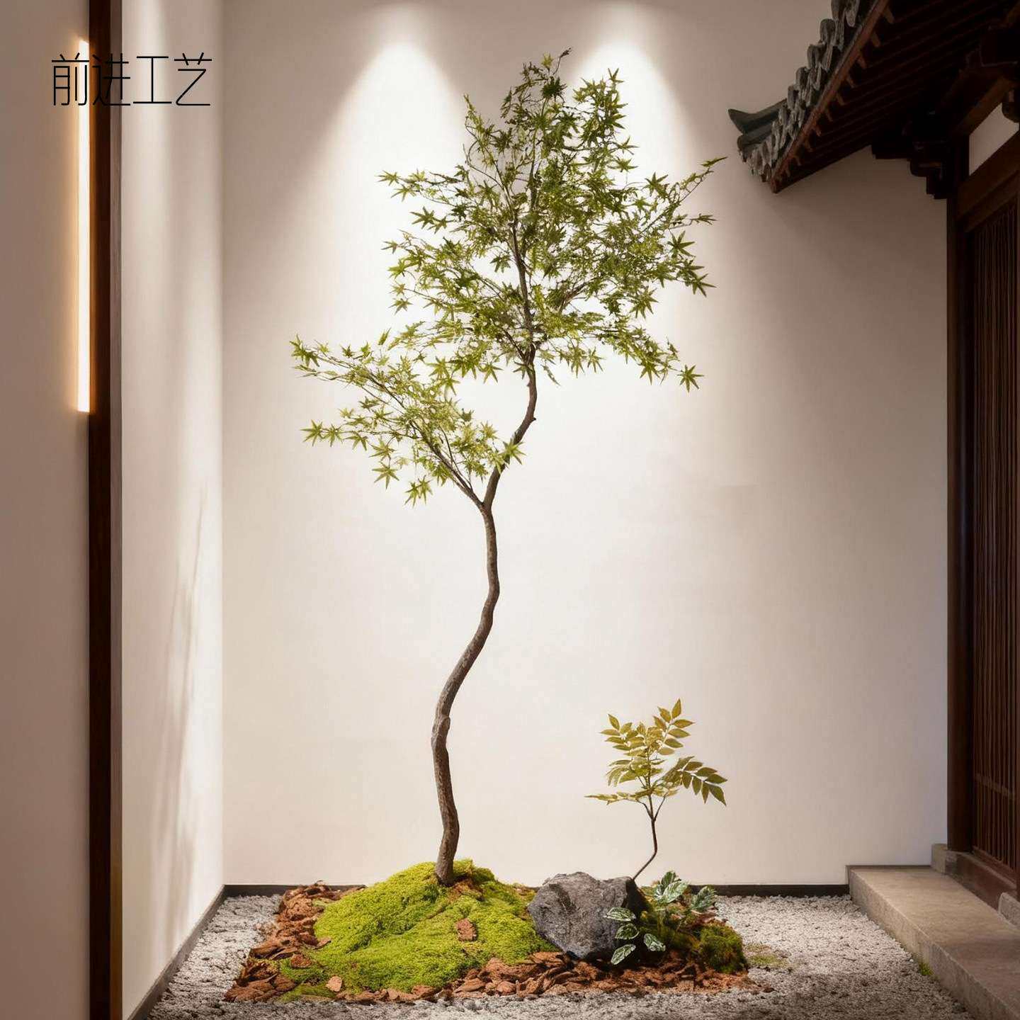 成套绿植景观摆件禅意装饰办公室创意仿真植物造景套装盆栽植物