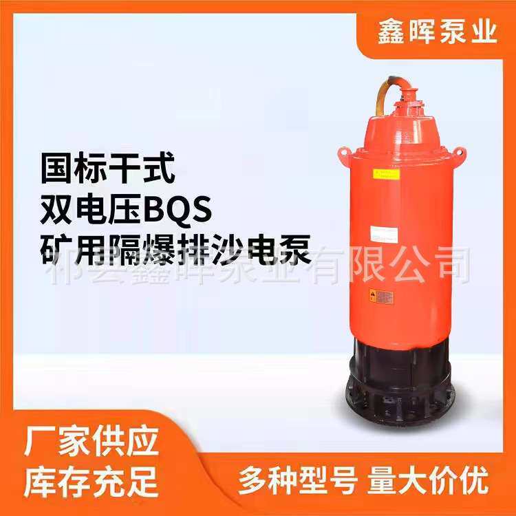 厂家直供BQS双电压矿用隔爆型潜水排沙电泵 煤安证隔爆证手续齐全