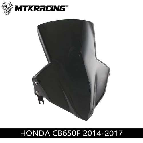 适用HONDA CB650F 2014-2017改装专用前挡风玻璃导流罩挡风镜配件
