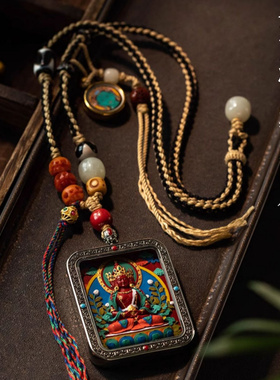 五台山朱砂菩萨藏式彩绘生肖本命