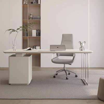 美容院医美咨询桌k椅组合轻奢意式极简书桌简约现代高端老板办公