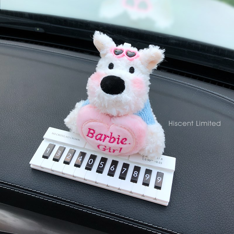 2024新款西高地小狗汽车临时停C车电话号码牌车载装饰车内移车挪