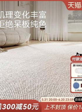 新西兰进口羊毛地毯客厅现代简约沙发毯卧室百搭纯色轻奢2.024新