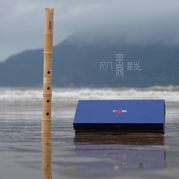 尺八星岚 一尺八寸专业 日式尺八树脂外切口五孔D管初学入门神器
