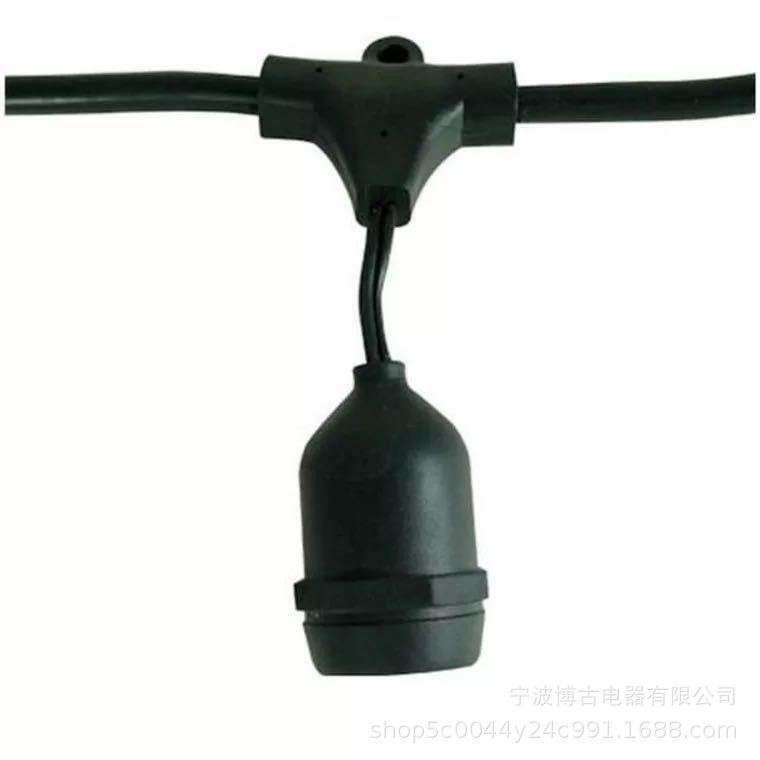 美规E26防水灯串LED户外防水线庭院夜景灯带花园照明LED灯带