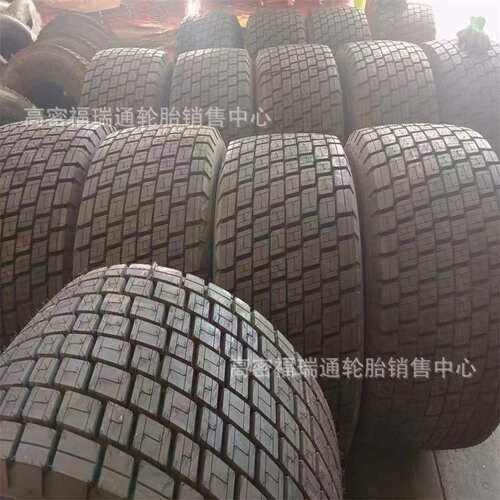 工程轮胎445/45R19.5全钢丝子午线拖板车修井机真空耐磨块花轮胎