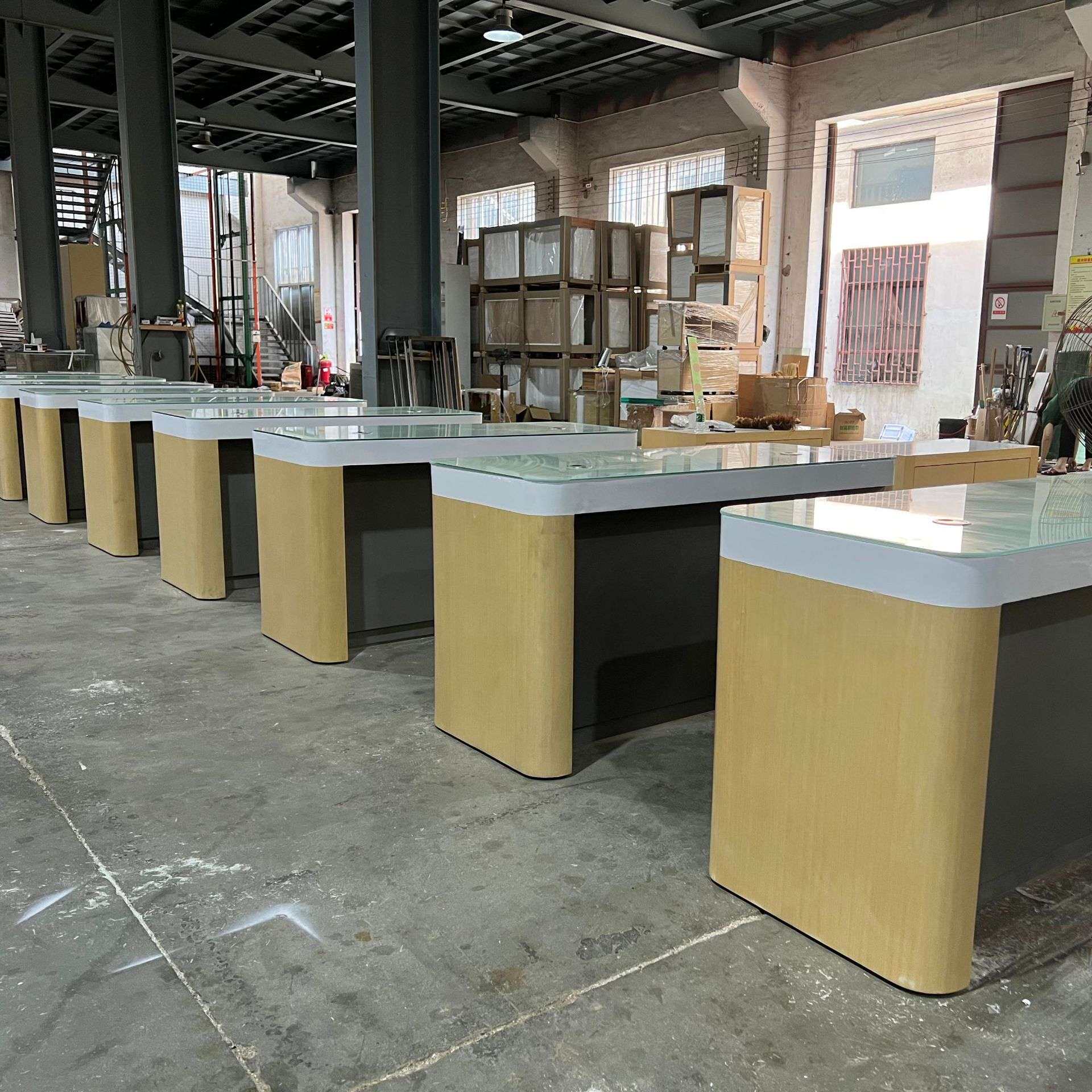 制作接待台业务受理台手机柜台玻璃展示柜手机展柜数码产品展柜