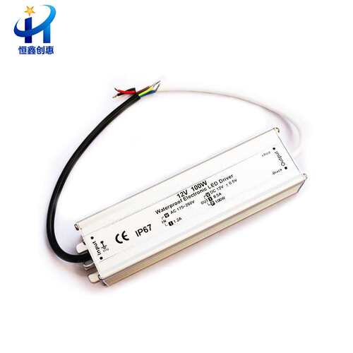 厂家供应新款高质CE认证12V100W户外LED防水电源