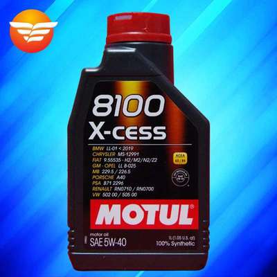 摩特 8100 X-CESS 5W-40 1升 A3/B4认证 SN级 进口酯类全合成机油
