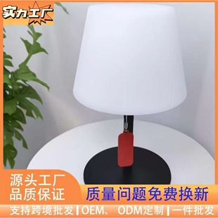 亚马逊爆款led拉绳遥控调节氛围台灯 床头灯卧室滚塑遥控调光