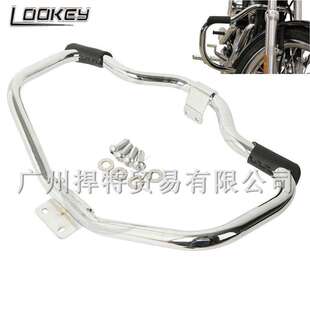 哈雷改装配件 XL883 1200 X48 72改装通用保险杠 保护杠 加厚带胶