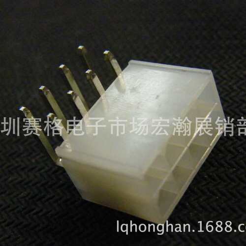 5557-2*4AW弯针连接器C4201WR-2*4P(线对板,线对线)