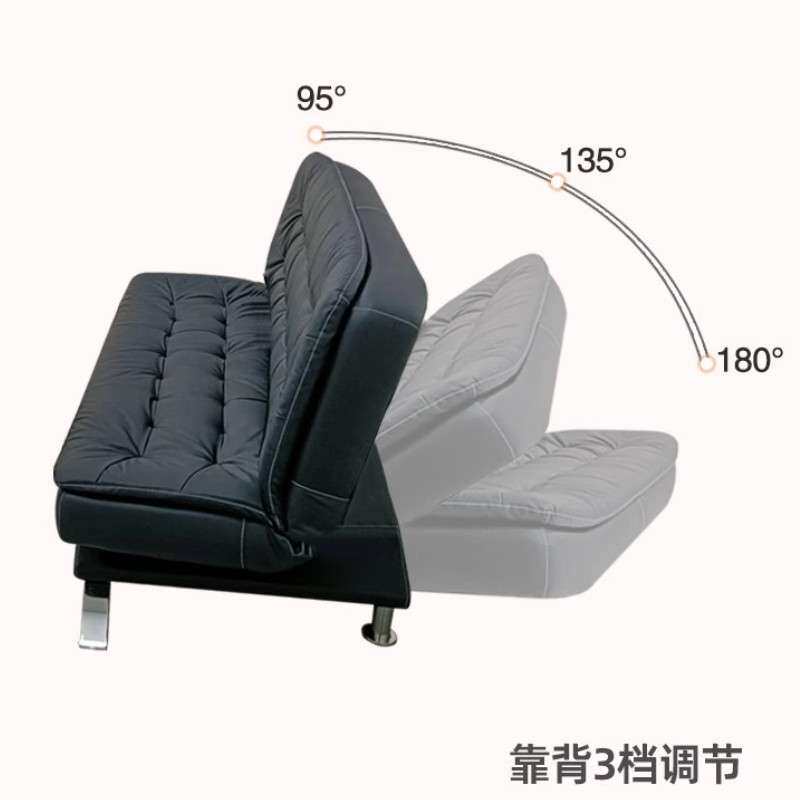 办公沙发床简约现代三人位折叠商务办公室接待室会客茶几组合套装