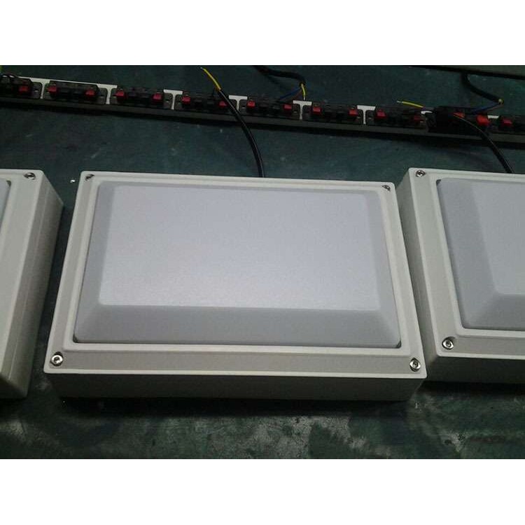 LED户外防潮灯led室外吸顶灯10W20W长方雷达感应声光控