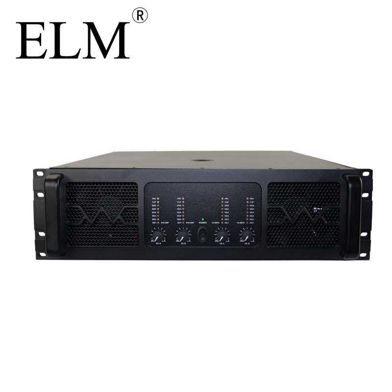 ELM TG247 四通道4000W专业功放会议舞台演出大功率3U功放机